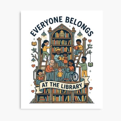 Library Tree Of Knowledge Everyone Belongs Poster
