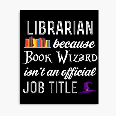 Librarian Book Wizard Vintage Poster
