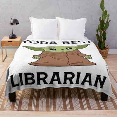 Proud Librarian Dad And Husband Throw Blanket