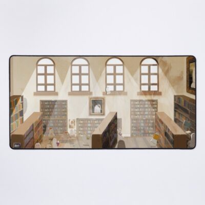 The Haunted Library Mouse Pad