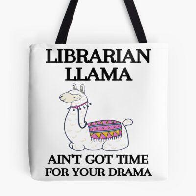 Librarian And Llama Lover Tote Bag